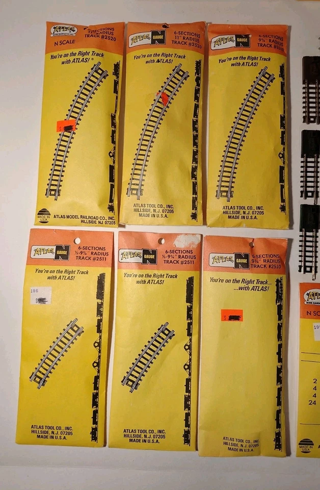 N Scale Lot Of Atlas Track And Bridges 8 Deck 4 Girder Curves Bumpers Sections - Image 2 of 4
