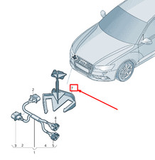 Audi RS7 Sportback 4G Elektrolüfter Kabelbaum Halter 4G0971830 NEU ORIGINAL