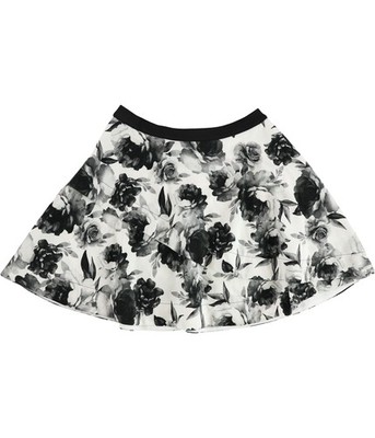 Speechless Womens Scalloped Flared Skirt, Multicoloured, Juniors, 9