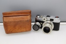 Argus C-44 35mm Camera F2.8 50mm Lens Cintagon  Case WORKS READ 