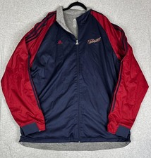 Cleveland Cavaliers Jacket Mens 3XLT Navy Red NBA Basketball Adidas Full Zip