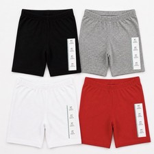 Summer Bike Shorts Bundle 4 Pack Cat  Jack NWT Black Gray Red White Girls 4T