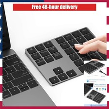 Lekvey Bluetooth Number Pad Wireless Numeric Keypad Aluminum Rechargeable