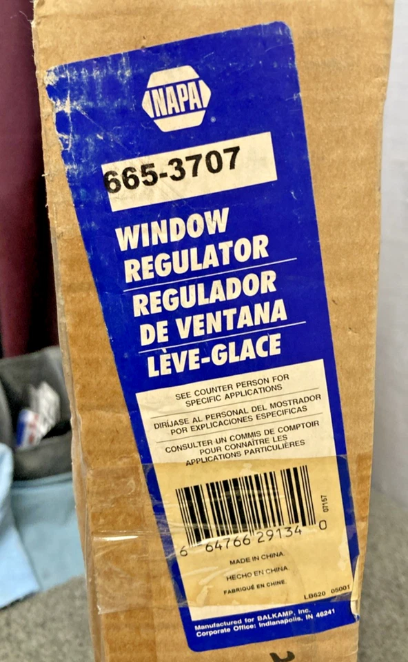 New Genuine Napa 665-3707 Window Regulator - Image 3 of 4