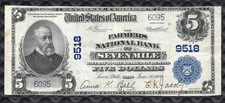 1902 $5 National Bank Note The Farmers National Bank Of Seven Mile Ohio Ch.9518