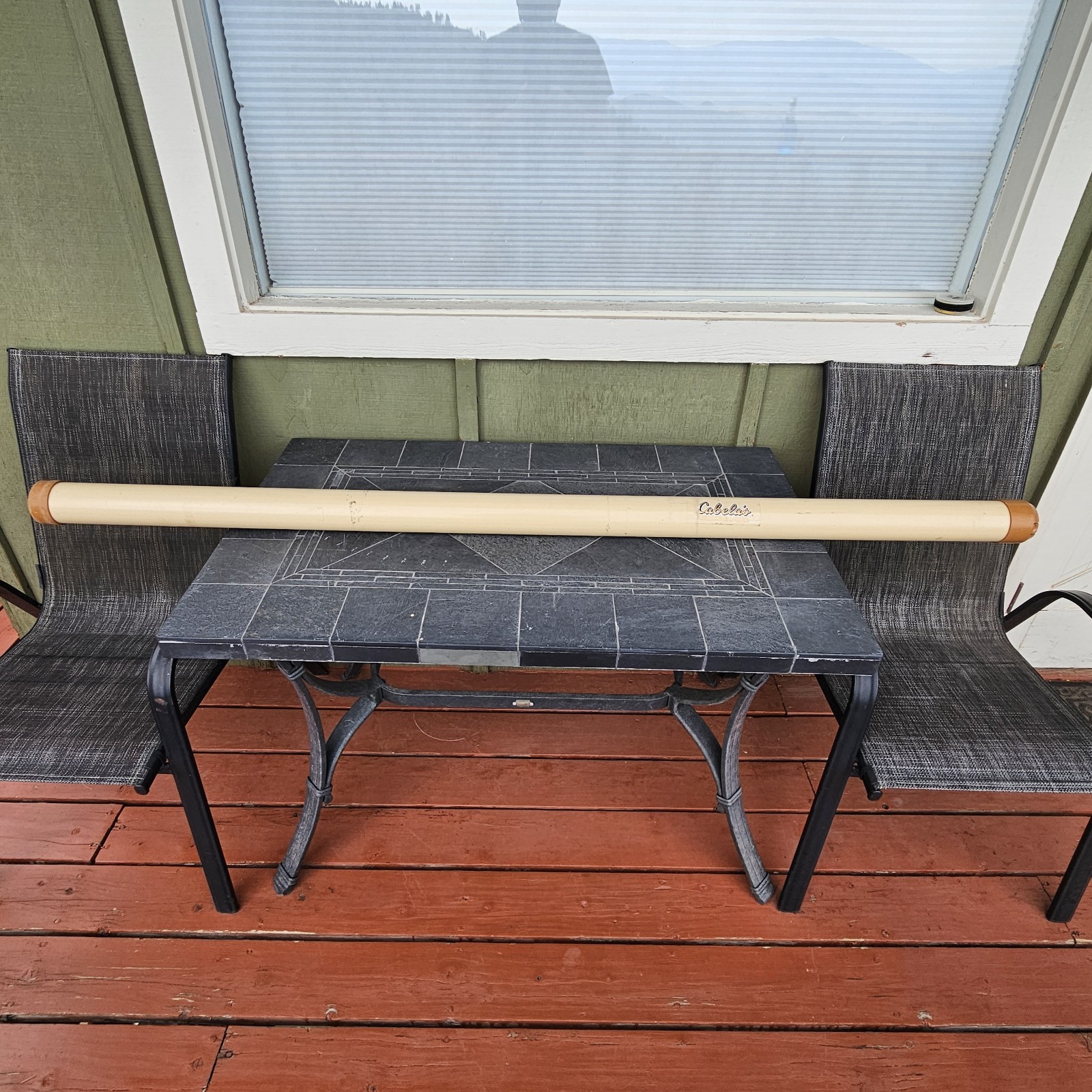 Vintage Cabelas 68" x 2.5" Hard Plastic Fishing Rod Case Tube Caddy Fly Spin Rod