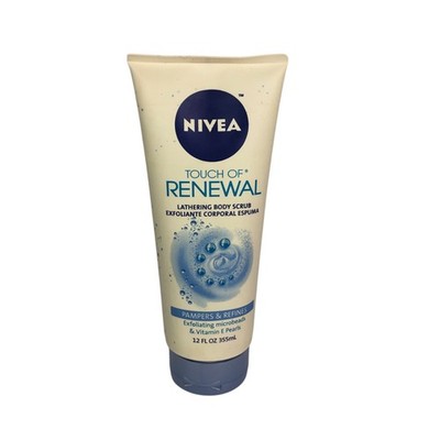 Nivea Touch of Renewal 12oz Lathering Body Scrub - Microbeads & Vitamin E Pearls