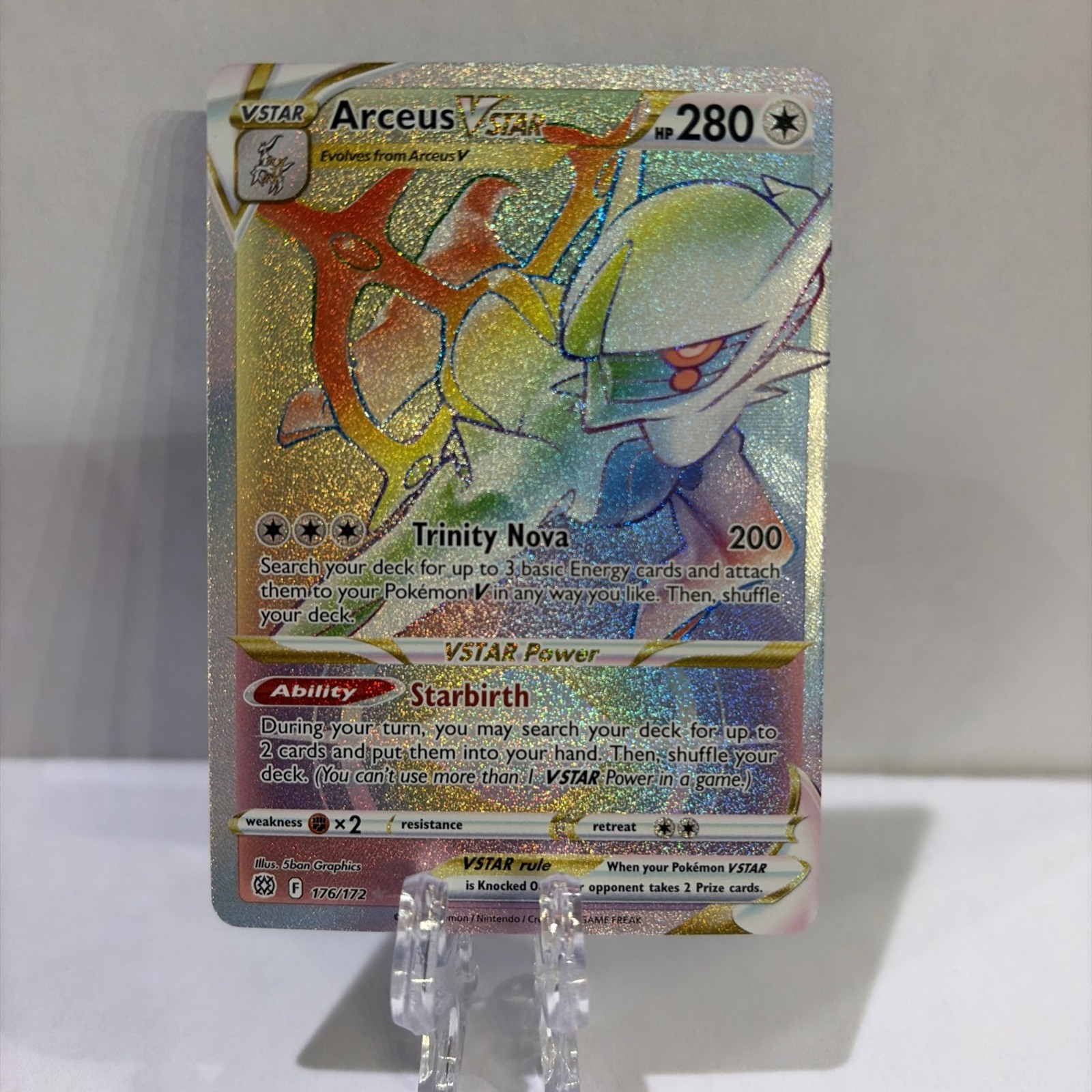 Arceus VSTAR 176/172 - Brilliant Stars - Pokemon Card - NM