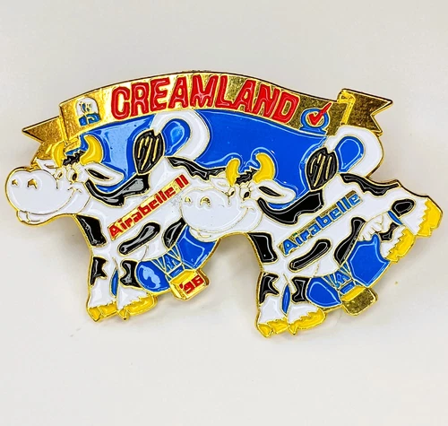 Creamland 1996 Airabelle I & II Hot Air Balloon Lapel Pin - 96 '96 Special Shape