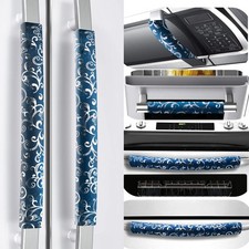 Set of 6 Washable Velvet Refrigerator Handle Covers - Adjustable Kitchen Decor,