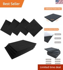 Customizable 8-Pack 6"x6" Neoprene Anti-Vibration Pads with Strong Adhesion