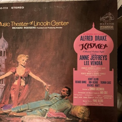 Alfred Drake ''Kismet: A Musical Arabian Night'' Vinyl Album Columbia Records LP