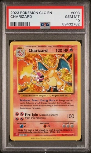 2023 PSA 10 POKEMON CLASSIC COLLECTION HOLO CHARIZARD 🔥