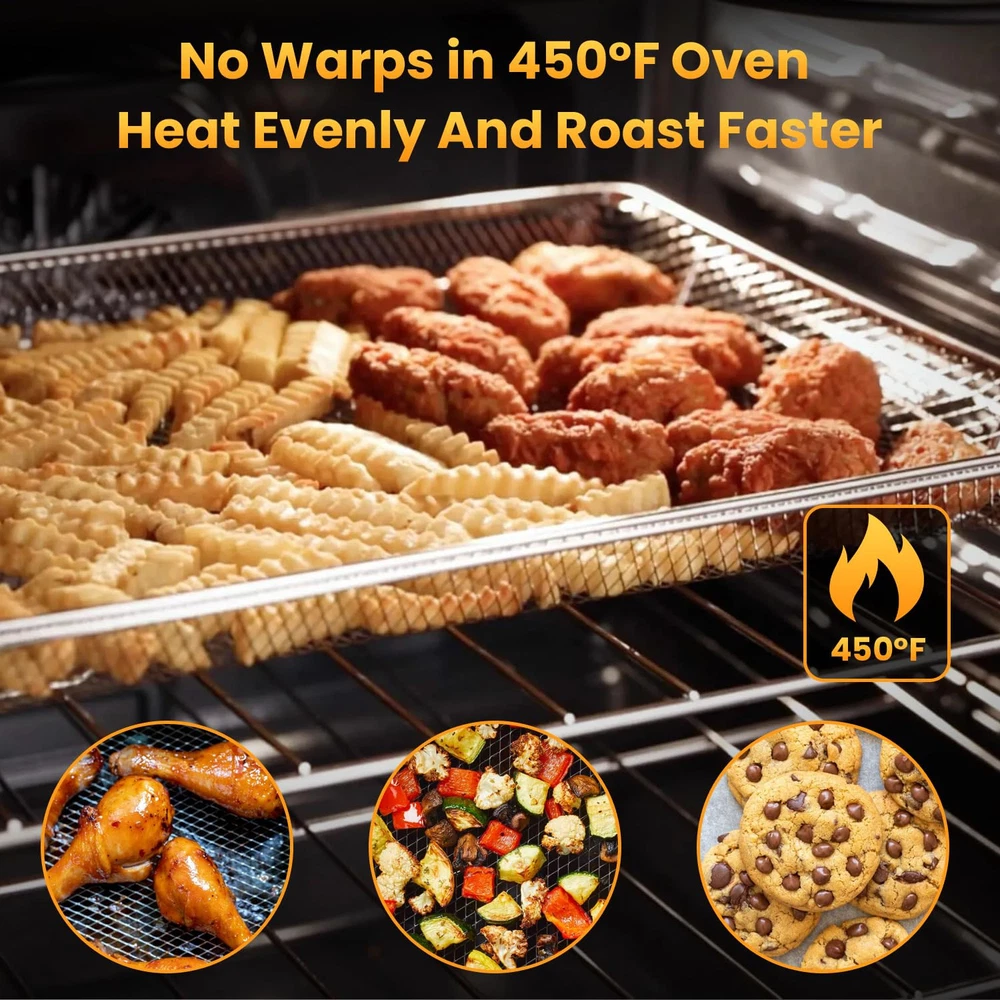Breville Smart Oven Air Fryer Pro Basket Set, 3-Piece Stainless Steel