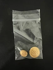 Brooks Brothers Replacement Button Waterbury Golden Toned Madison Cuff & Front