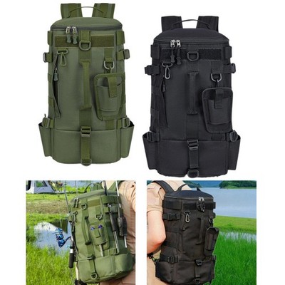 Angelrucksack, tragbar, große Kapazität, für Laufen, Outdoor-Rucksackreisen