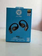 JLab Epic Open Sport Air Conduction Wireless Earbuds LDAC Hi-Res Audio Black