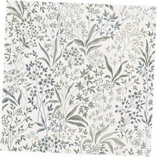 Peel and Stick Wallpaper Green Contact Paper 17.3"x78.7" Green White