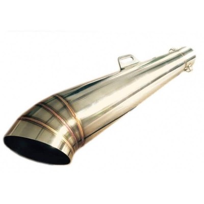 SCHALLDÄMPFER AUSPUFF ANPASSBAR 400MM EDELSTAHL MOTORRAD RACE UNIVERSAL -60330