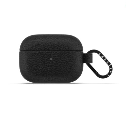AirPods Pro 2nd Gen Jet Black Pebbled Case with Ring-image
