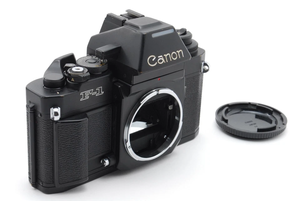 [CASI COMO NUEVO] CANON Nueva F-1 F1 AE Finder 35 mm SLR Cámara fotográfica Cuerpo negro JAPÓN Foto 3 de 4