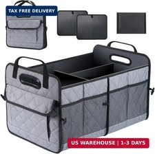Car Trunk Organizer, 75L Large Capacity Waterproof Auto Storage with Non-Slip