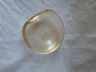 Vintage Elsa Peretti  Tiffany  & Co Thumbprint Gold Art Glass Bowl Dish