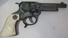 1950s Hubley Texan Jr. Diecast Toy Cap Gun Works Western Play Longhorn Grip