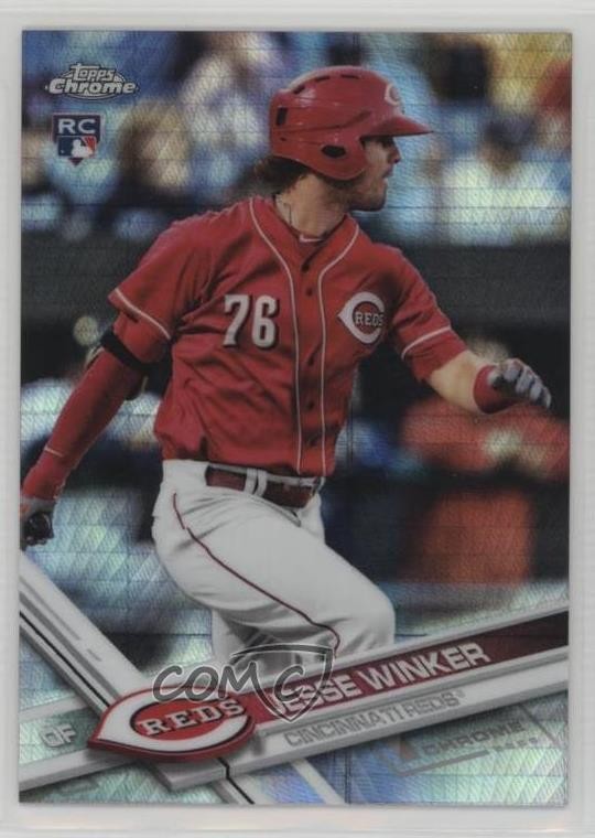 2017 Topps Chrome Prism Refractor Jesse Winker #74 k7p