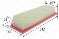 Valeo Luftfilter 585486 Filtereinsatz FüR C204 Slk Mercedes R172 S204 W204 C207