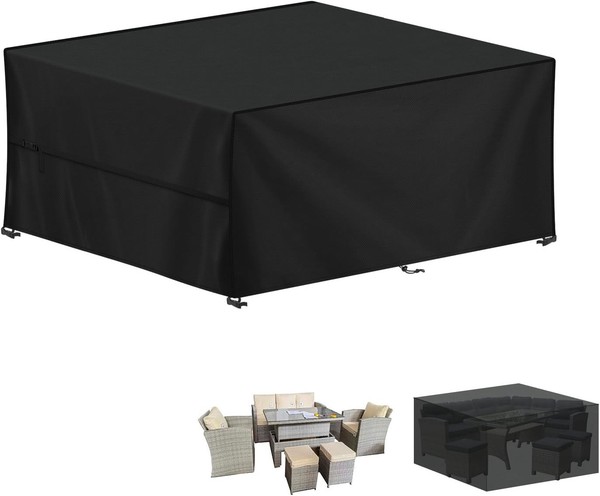 Abdeckung GartenmöBel Wasserdicht 200X180X75Cm 420D Oxford Winterfest-image