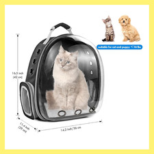 Pet Capsule Backpack Astronaut Pet Travel Bag Carrier Space Capsule Transparent