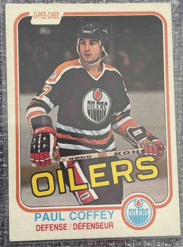 1981/82 OPC O Pee Chee #111 Paul Coffey Rookie Edmonton Oilers RC Hockey Card