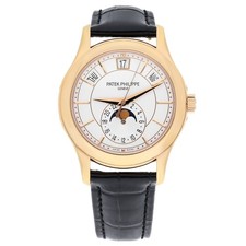 Patek Philippe Complications 5205R-001 Rose Gold Silver Dial Mens Watch Complete