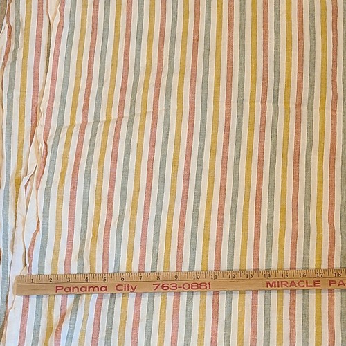 Merchant & Mills beige elegante Streifen europäisches gewaschenes Leinen 4 Meter 57 Zoll breit
