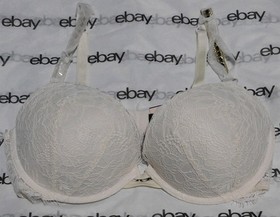 NEW Victoria's Secret Very Sexy Push-Up Bra Crystals 36C & Brazilian Set Large L