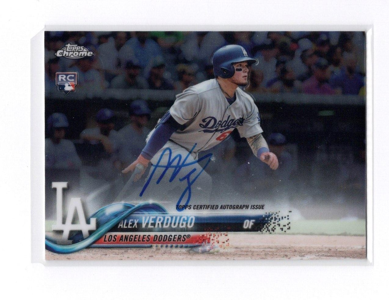 2018 Topps Chrome #RA-AV Alex Verdugo Rookie Autographs