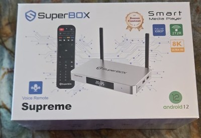 SuperBox Supreme Android TV Box 4GB RAM 128GB | WiFi 6 | Fast Performance