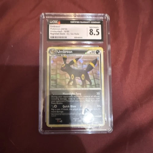 Pokémon TCG Umbreon Undaunted Nightfall Deck Cracked Ice Holo CGC 8.5 10/80