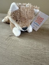 2022 Carters Just One Year Fox Plush Tan Brown White Lovey 68164 New With Tags