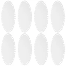 8pcs Acrylic Bag Bottom Shaper for Crochet - Transparent 18cm Round Base