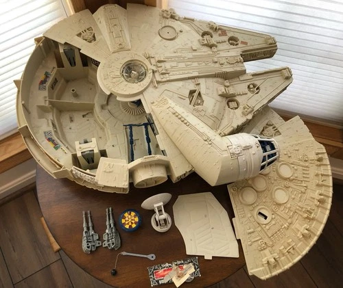 Vintage 1979 Kenner Star Wars Millennium Falcon with original Jedi Training Ball