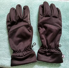 Men's Softshell Gloves Black Large Mountain Warehouse Touch Screen  Compatible