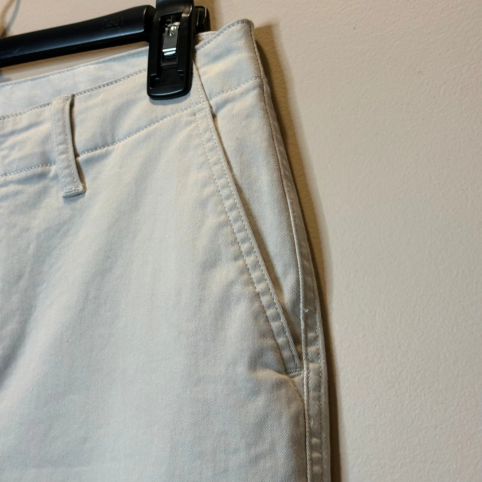 Lands End Khaki Cargo Pants Straight Leg Womens Petite Size 10P Light Beige Work - Image 3 of 4