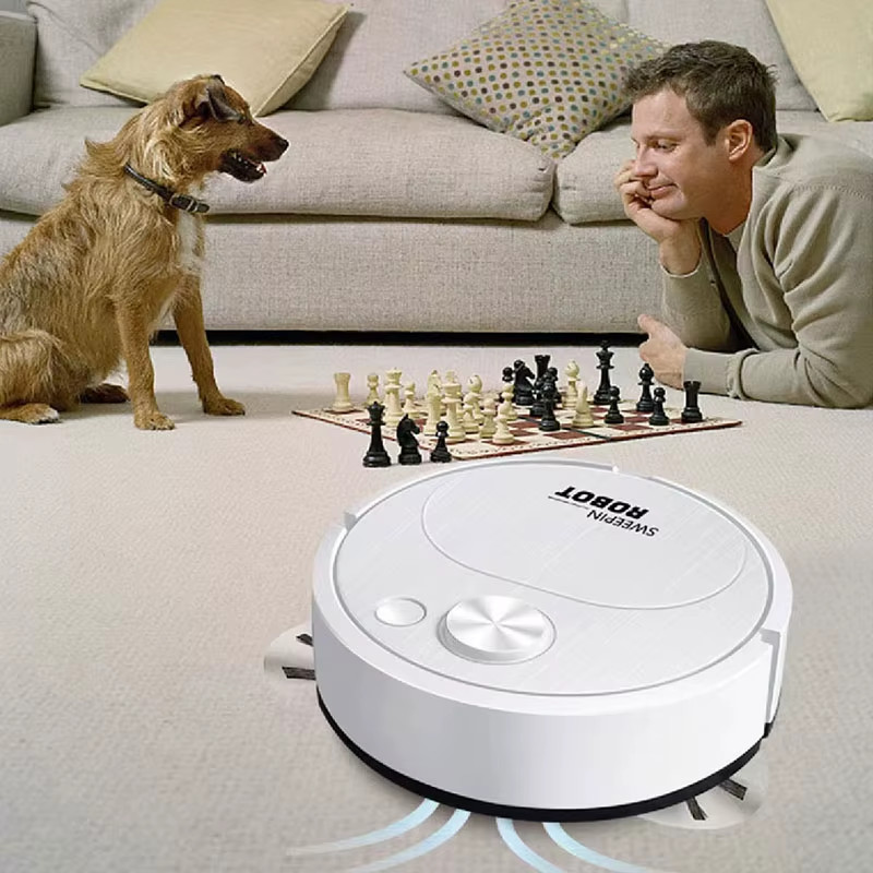Robot Aspirapolvere e Lavapavimenti 1500Pa Smart 3 in 1 Wireless USB foto 4