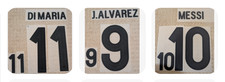 Official Black Adult Size name number Set - Argentina 2024