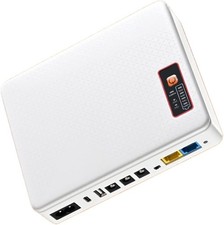 Mini UPS Battery Backup Routers,Built-in 12000mAh Rechargeable Surge Protector