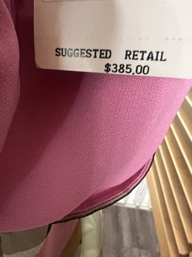 Vintage Y2K Pink Silk Slip Dress Reversible BOHO Geometric Whimsy Fairy $385 NEW - Picture 14 of 20