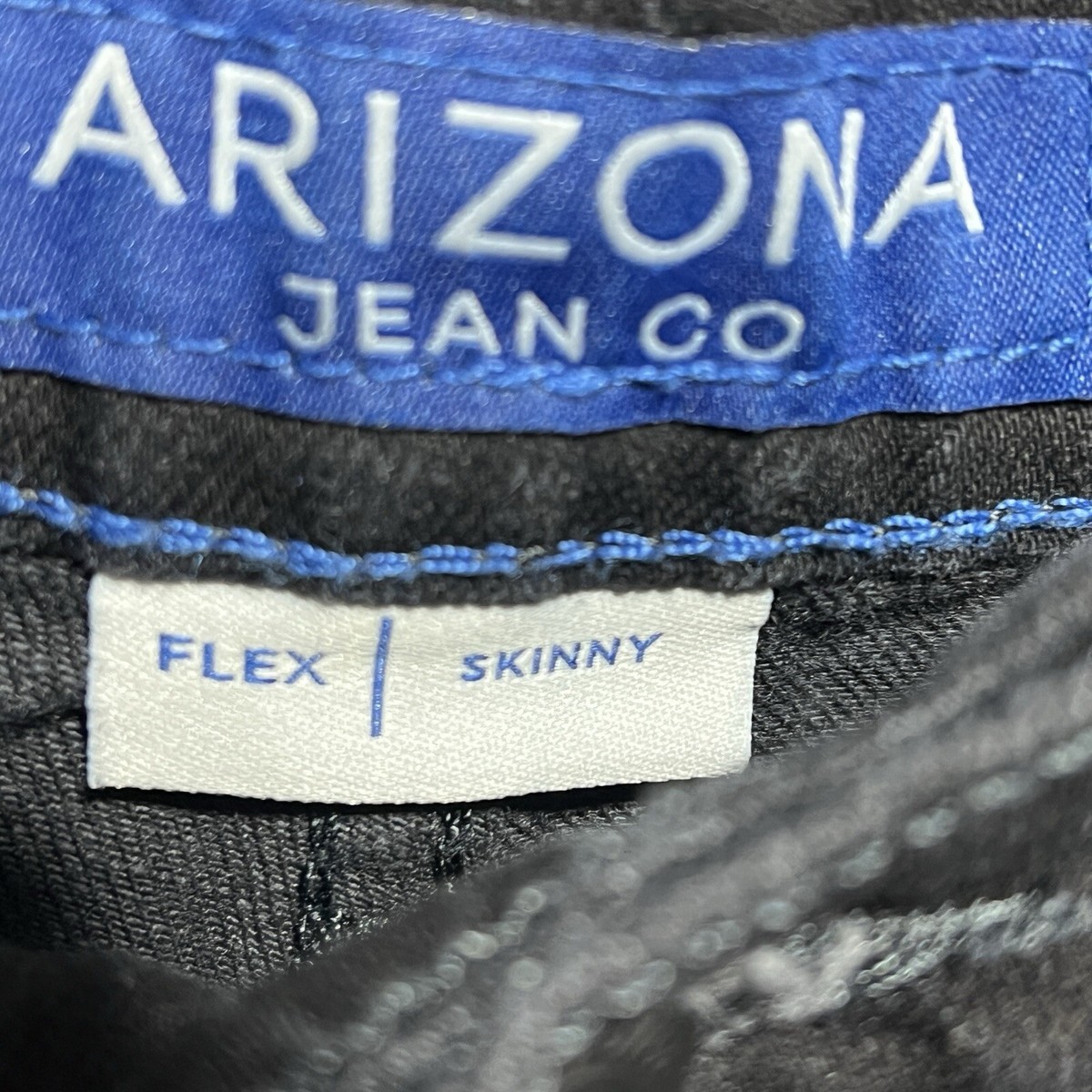 Arizona Jean Co Flex Skinny Black Jeans 30x30 Denim Rock