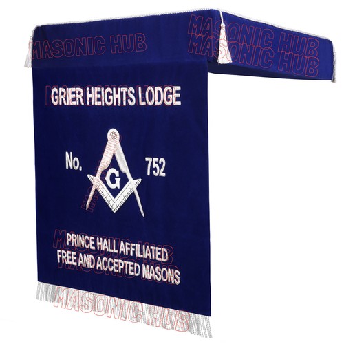 Masonic Bible Cushion & 26.5-inch Drop Fall with Lodge Customization - Picture 4 of 5